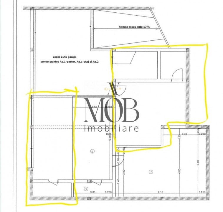 Apartament 4 camere, 121 mp utili, 3 parcari, sala de fitness, Voronet