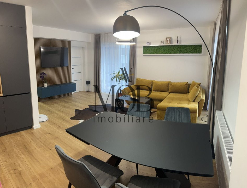 Apartament de 2 camere, etaj intermediar, terasa de 15mp, parcare, zona Jisk