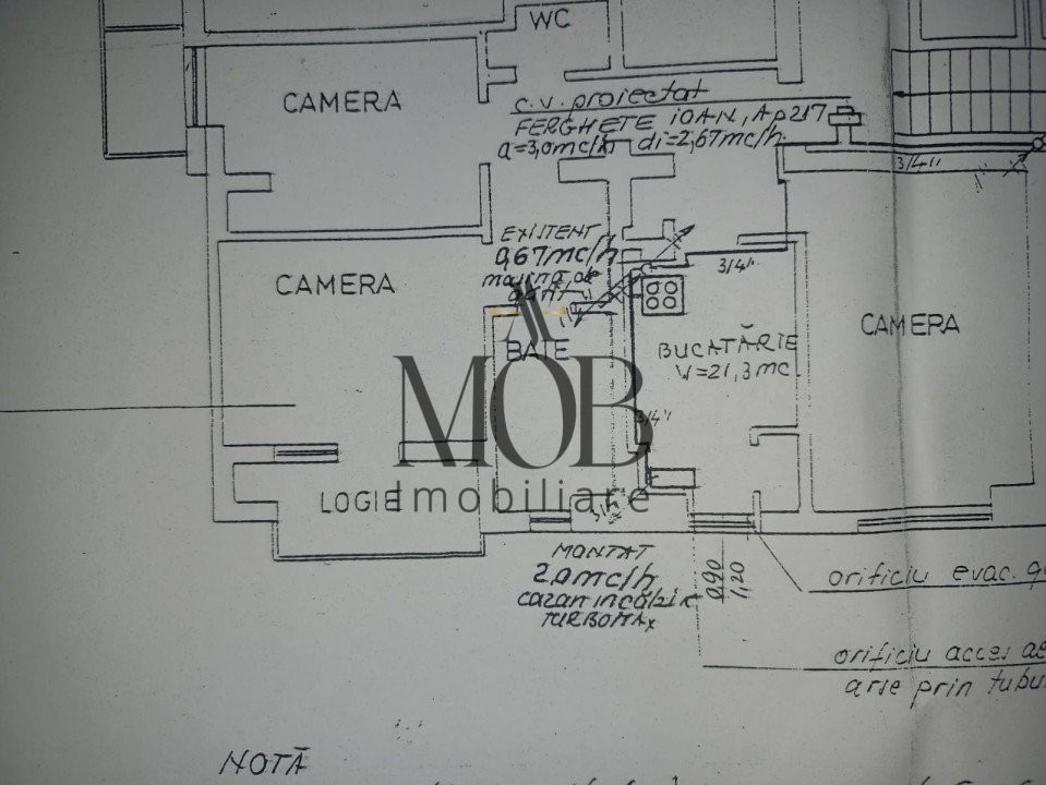 Apartament 3 camere decomandate, 2 bai, 64mp, Manastur