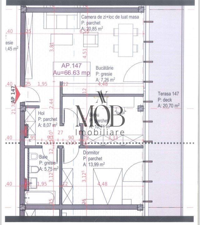 Apartament 3 camere tip Penthouse, garaj, Soporului