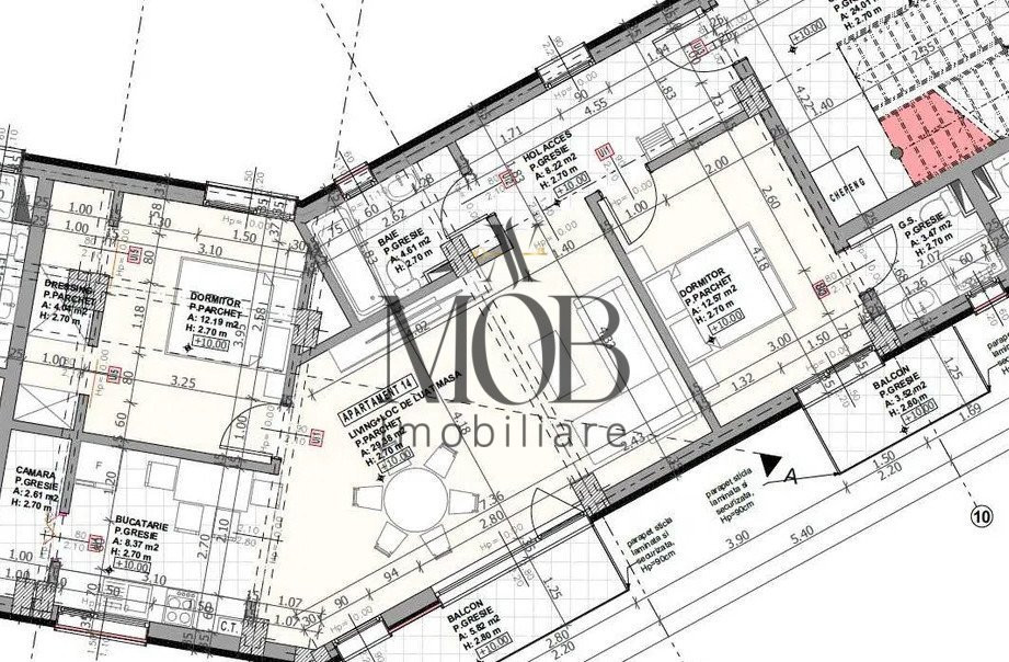 Apartamente semifinisate de 3 camere, intre 85mp si 99mp, zona IRA