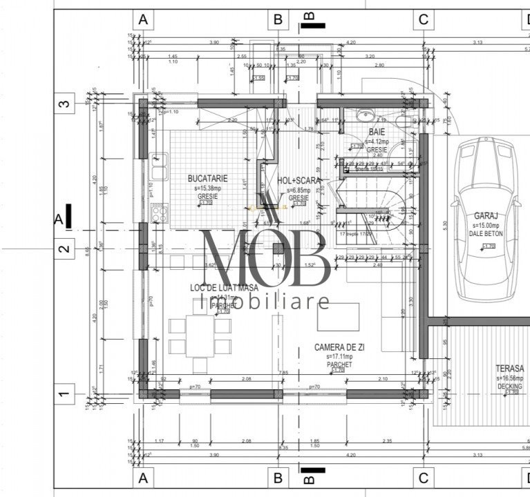 Duplex 4 camere, garaj, curte, Dezmir