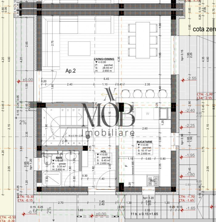 Casa duplex 4 camere, semifinisata, terasa circulabila, Floresti 