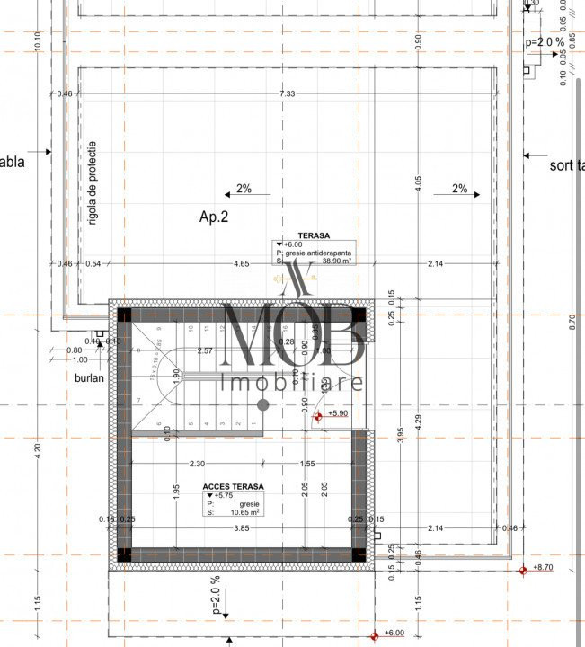 Casa duplex 4 camere, semifinisata, terasa circulabila, Floresti 