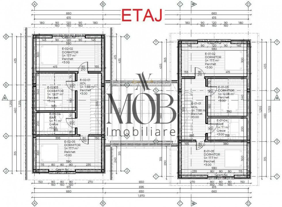 Casa tip duplex, 5 camere, semifinisat, Feleac - Gheorghieni