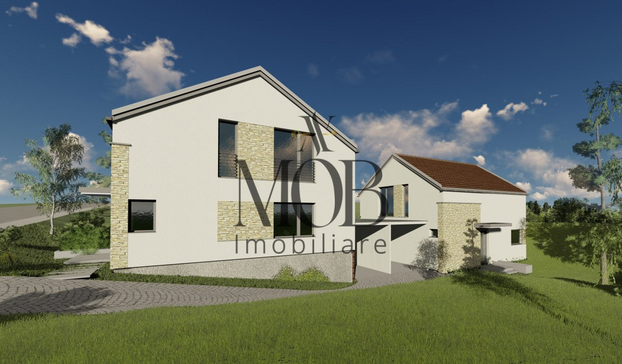 Duplex 4 camere, garaj, curte, Dezmir