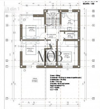 Casa 4 camere, 120 mp utili, 400mp teren, Jucu