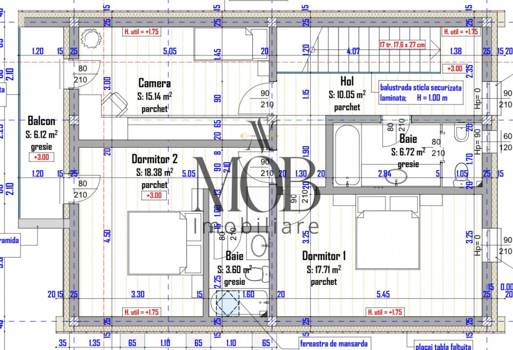 Casa individuala, 4 camere, P+E, 140 mp utili, 350 mp curte, Tureni