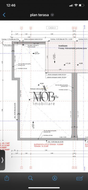 Duplex 5 camere, 240 mp utili, 130 mp curte, terasa circulabila 70 mp