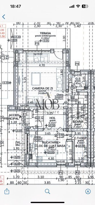 Casa tip duplex cu 4 camere semifinisat, panouri solare, Chinteni