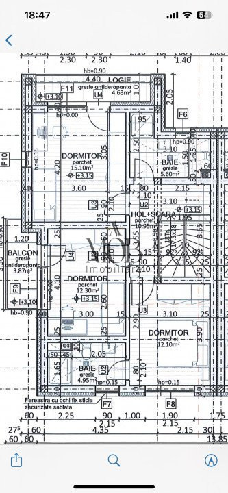 Casa tip duplex cu 4 camere semifinisat, panouri solare, Chinteni