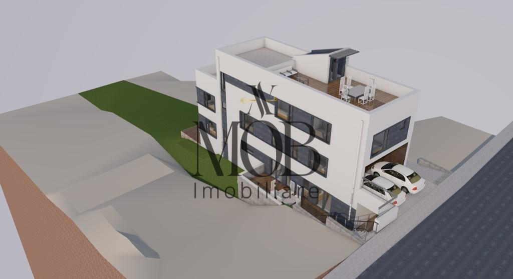 Duplex 4 camere, dispus pe 3 niveluri, rooftop cu terasa, gradina, Dambul Rotund