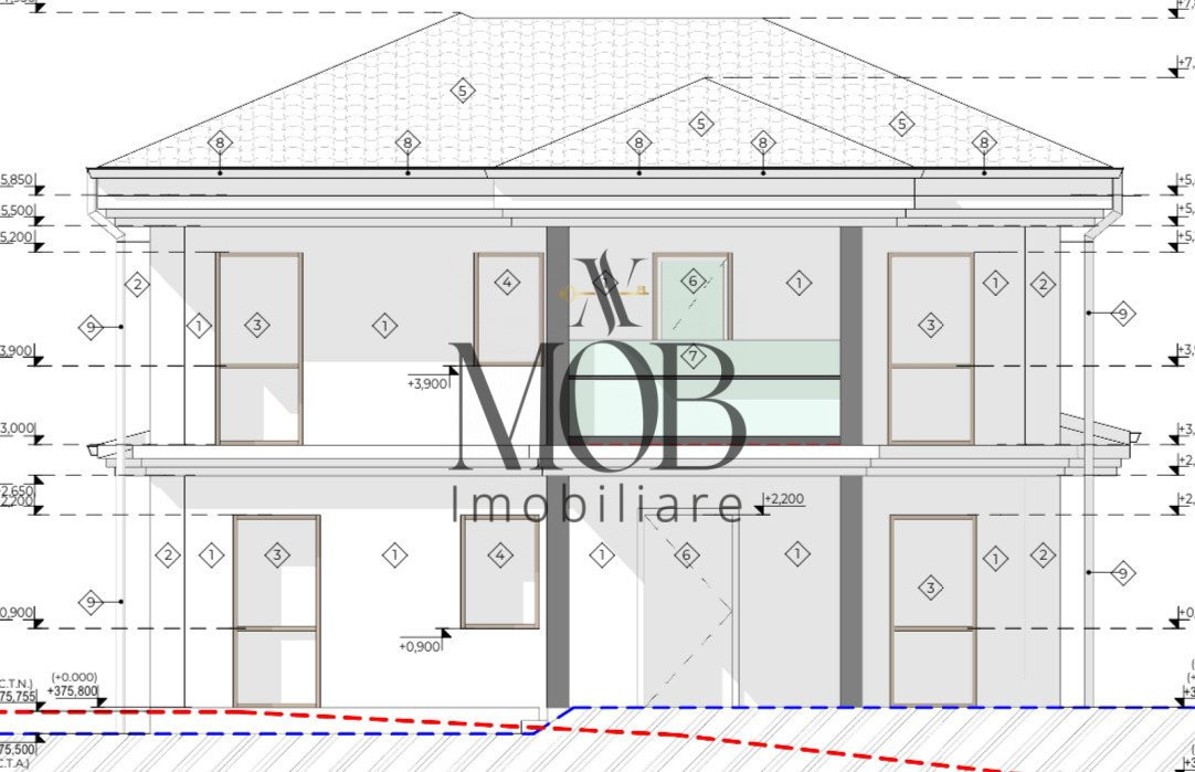 Teren intravilan, 10 parcele individuale cu Autorizatie de Construire, Dezmir