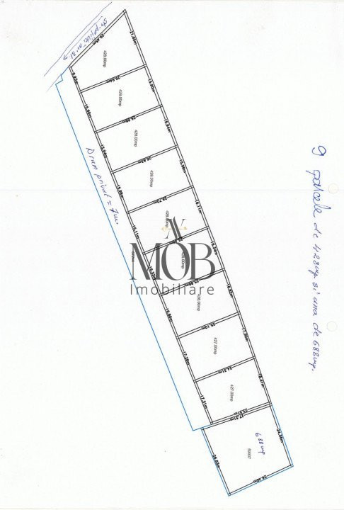 Teren intravilan, 10 parcele individuale cu Autorizatie de Construire, Dezmir